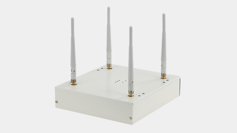 PLS-1000 (Station for indicator units)Up to 200 single indicator units can be connected simultaneously to a single station (within a 15 m radius).